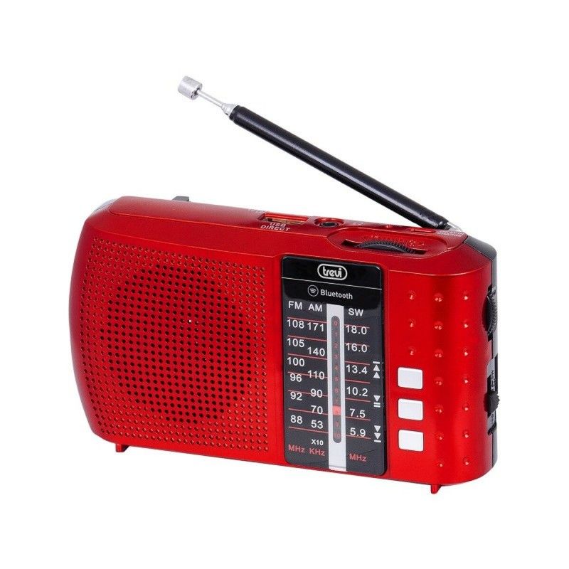 Trevi RA7F20BTR Bluetooth Portable Radio - Red