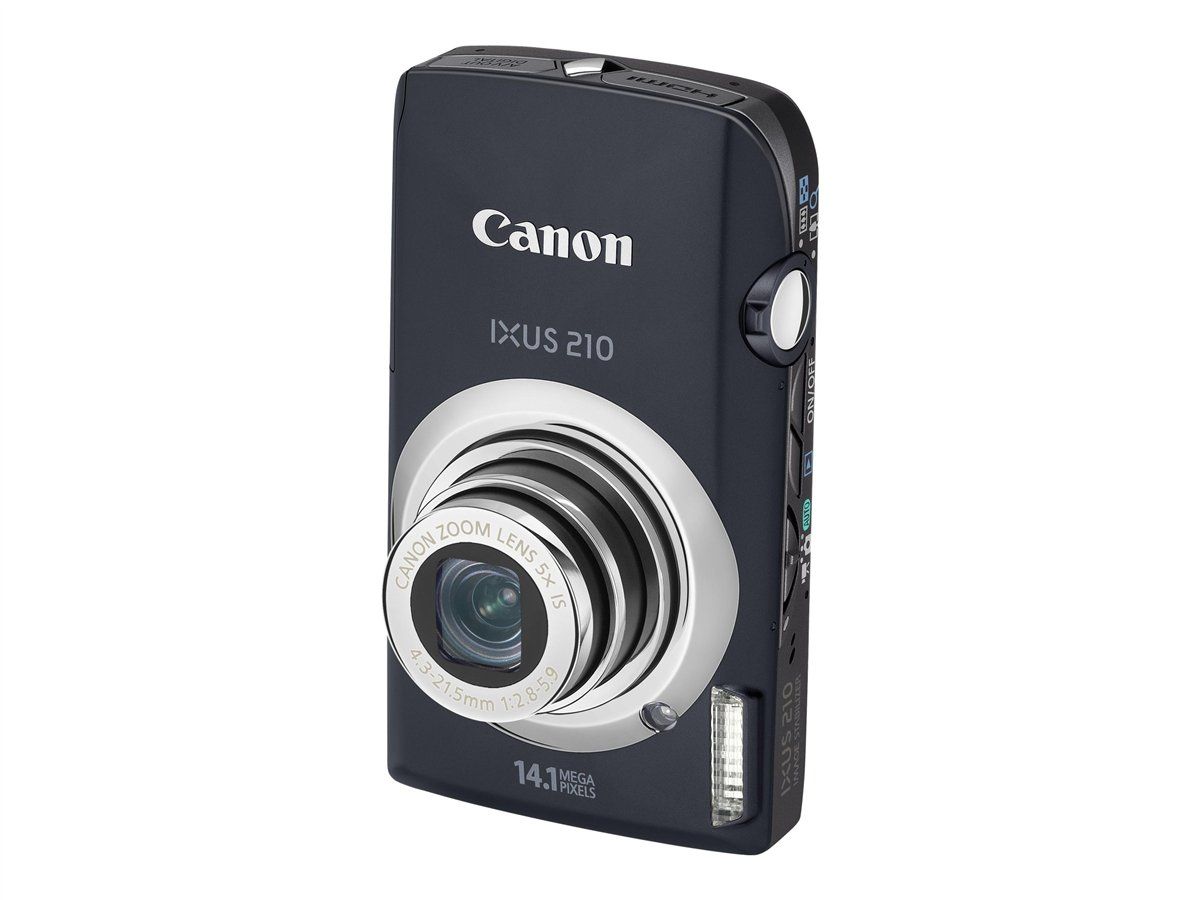 Canon IXUS 210 Compact Digital Camera - 14.1MP - 720p - 5x Optical Zoom - Black