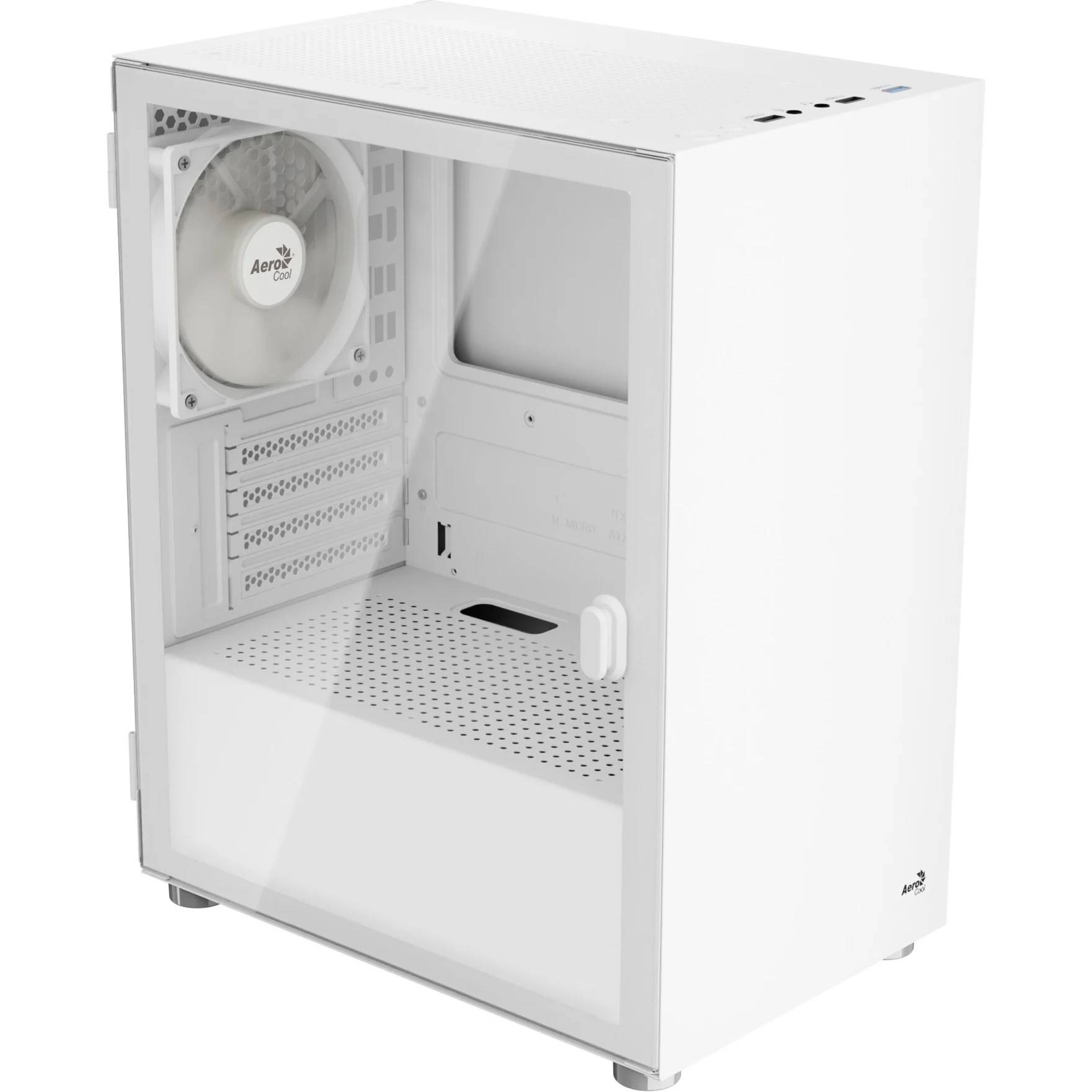 AeroCool Cs-111-g-wt-v1 - Mini Tower Case - White - Window