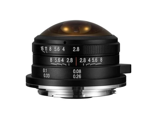 Lente Laowa 4mm f/2.8 Fish-eye para Canon RF
