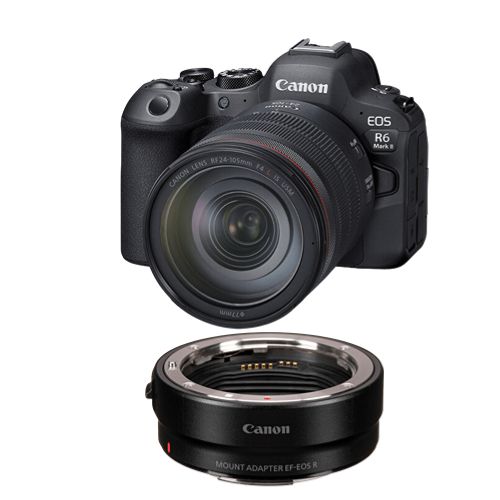 Canon EOS R6 II RF 24-105mm IS USM Kit + EF-EOS R Mount Adapter