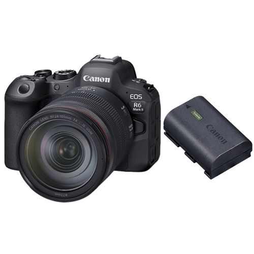 Canon EOS R6 II RF 24-105mm IS USM Kit with LP-E6NH Battery
