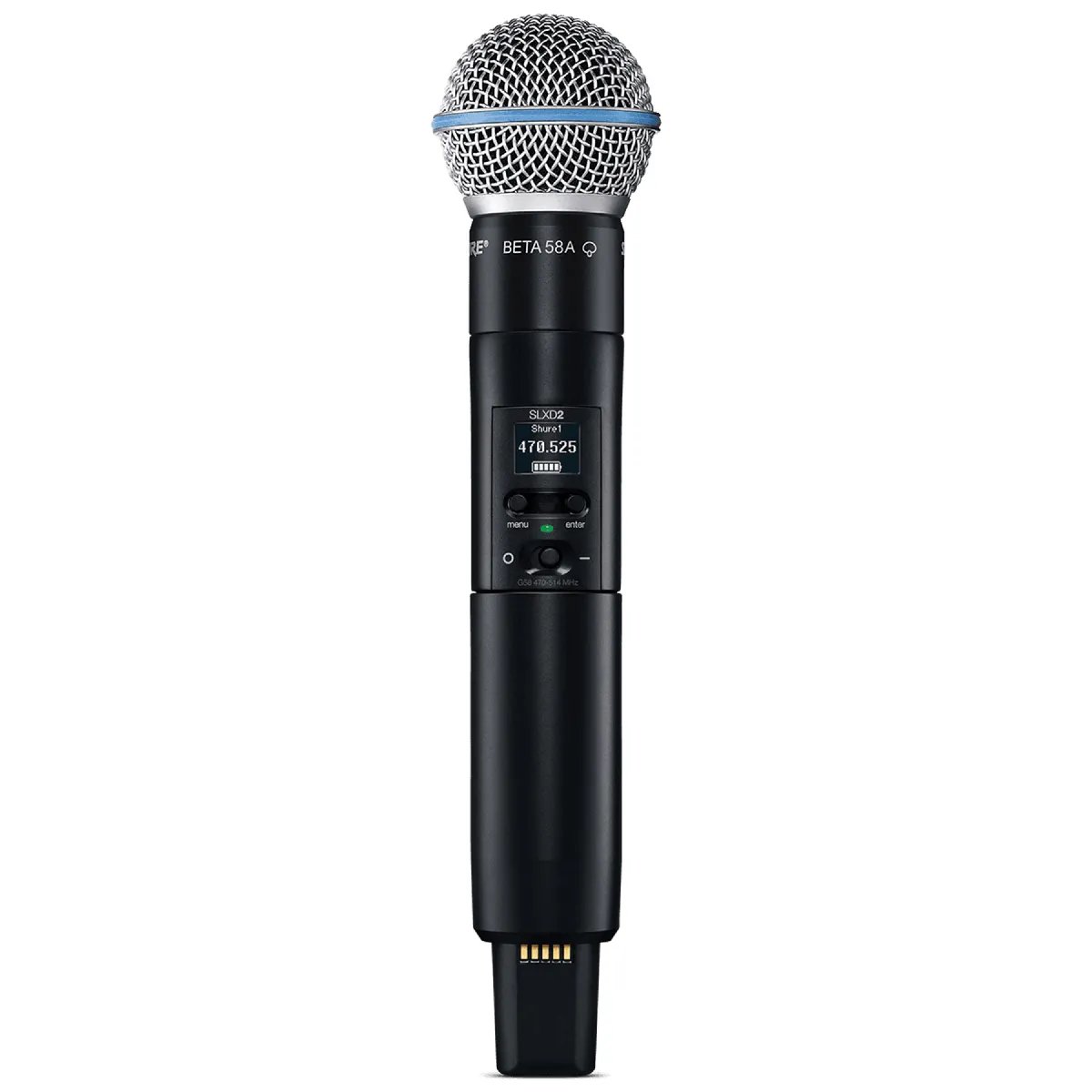 Shure SLXD2-B58 J53 Wireless Microphone - Beta 58A Capsule - J53 Frequency Band
