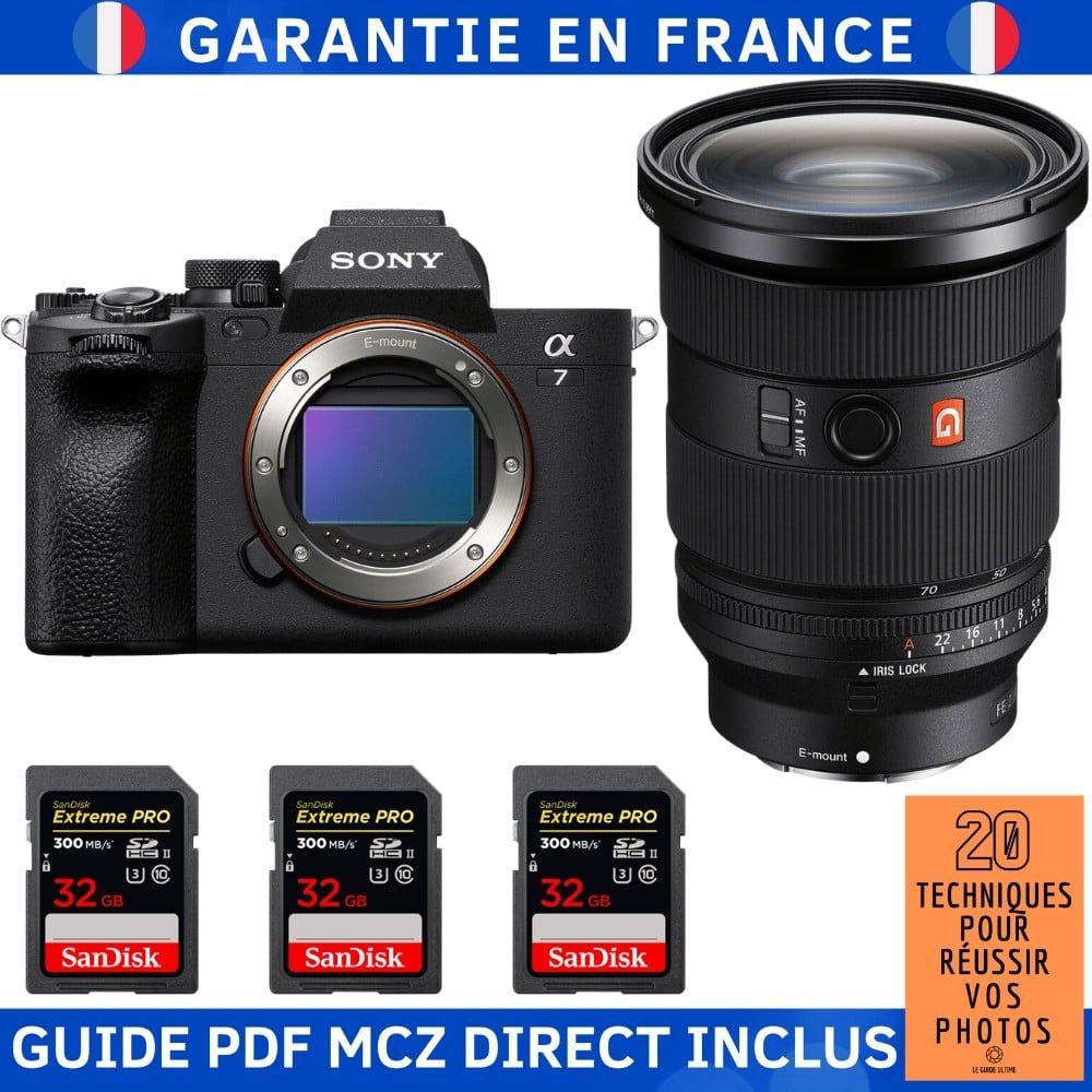 Sony Alpha 7 IV + FE 24-70mm f/2.8 GM II Lens + 3 SanDisk 32GB Extreme PRO UHS-II SDXC Cards