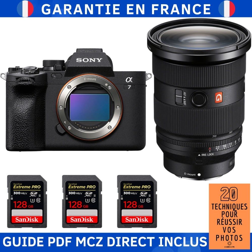 Sony Alpha 7 IV + FE 24-70mm f/2.8 GM II Lens + 3x SanDisk 128GB Extreme PRO UHS-II SDXC Memory Cards