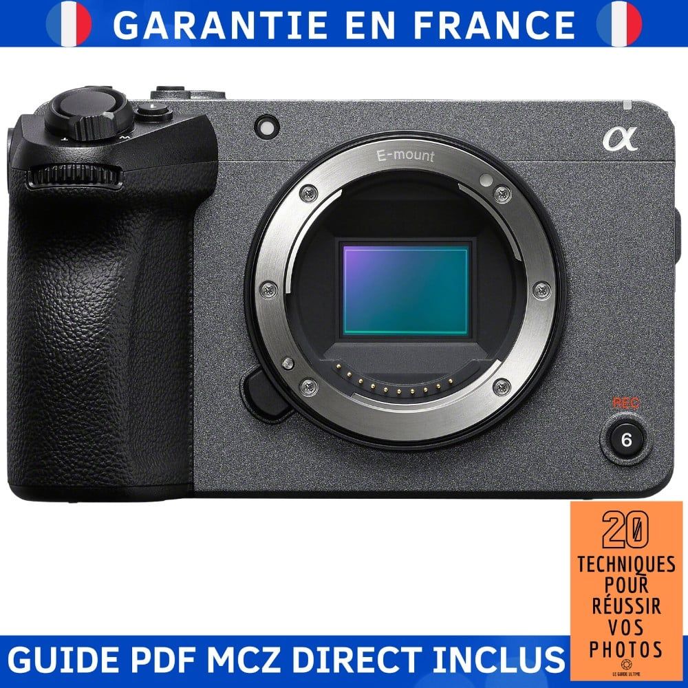 Sony FX30 Camera + Guide PDF MCZ DIRECT: 20 Techniques to Succeed in Your Photos