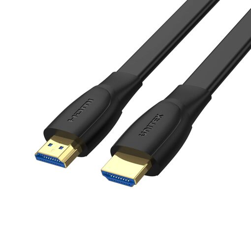 Câble HDMI Unitek 2.0, 4K 60Hz, Plat, 2m (C11063BK-2M)