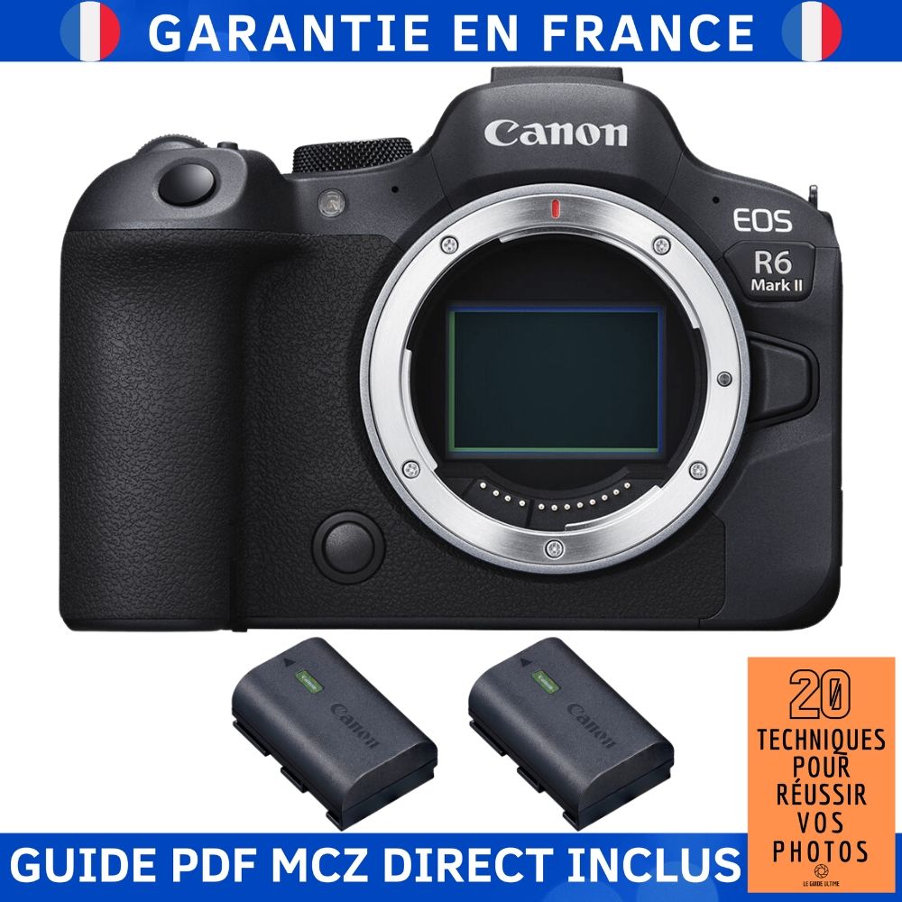 Canon EOS R6 Mark II + 2 Canon LP-E6NH Full Frame Hybrid Camera