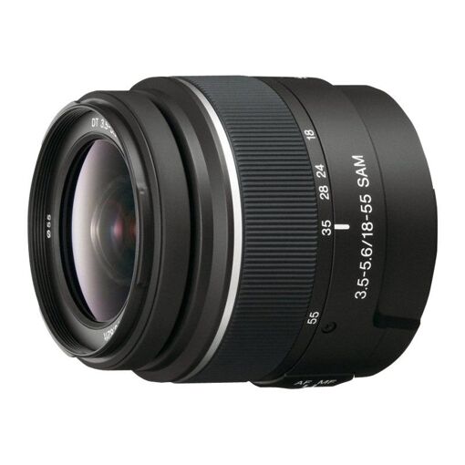 Objetivo Sony SAL1855 - Función Zoom - 18 mm - 55 mm - f/3.5-5.6 DT SAM - Montura Sony A para DSLR-A100, A200, A230, A300, A330, A350, A380, A500, A550, A700