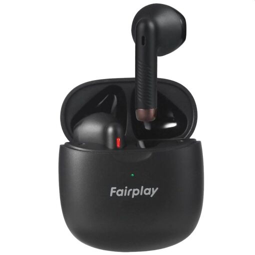 Auriculares inalámbricos Bluetooth FairPlay Alaska NEGRO con estuche de carga