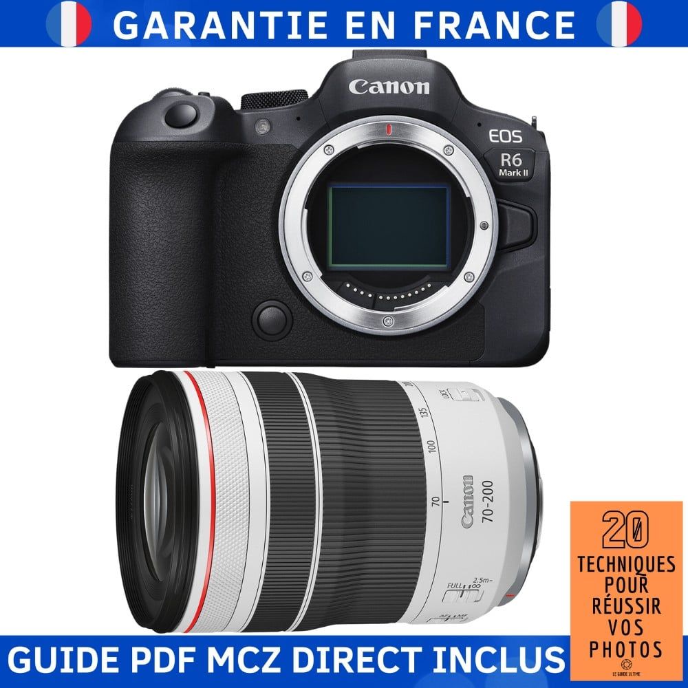 Canon EOS R6 Mark II + RF 70-200mm f/4 L IS USM + Guide PDF MCZ DIRECT '20 Techniques to Succeed in Your Photos
