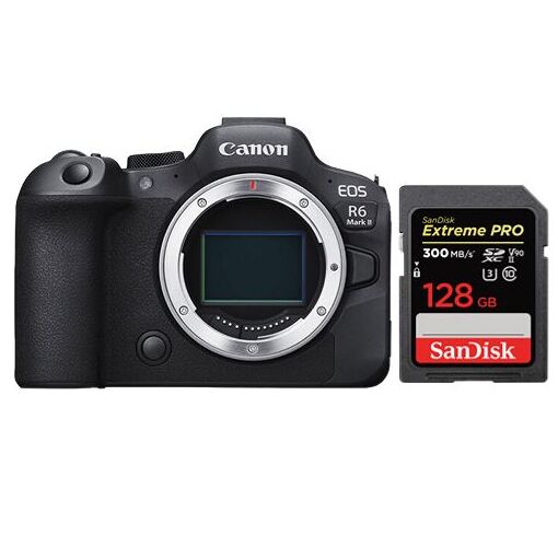 Canon R6 II Mirrorless Camera + SanDisk 128GB Extreme Pro SDXC UHS-II Card