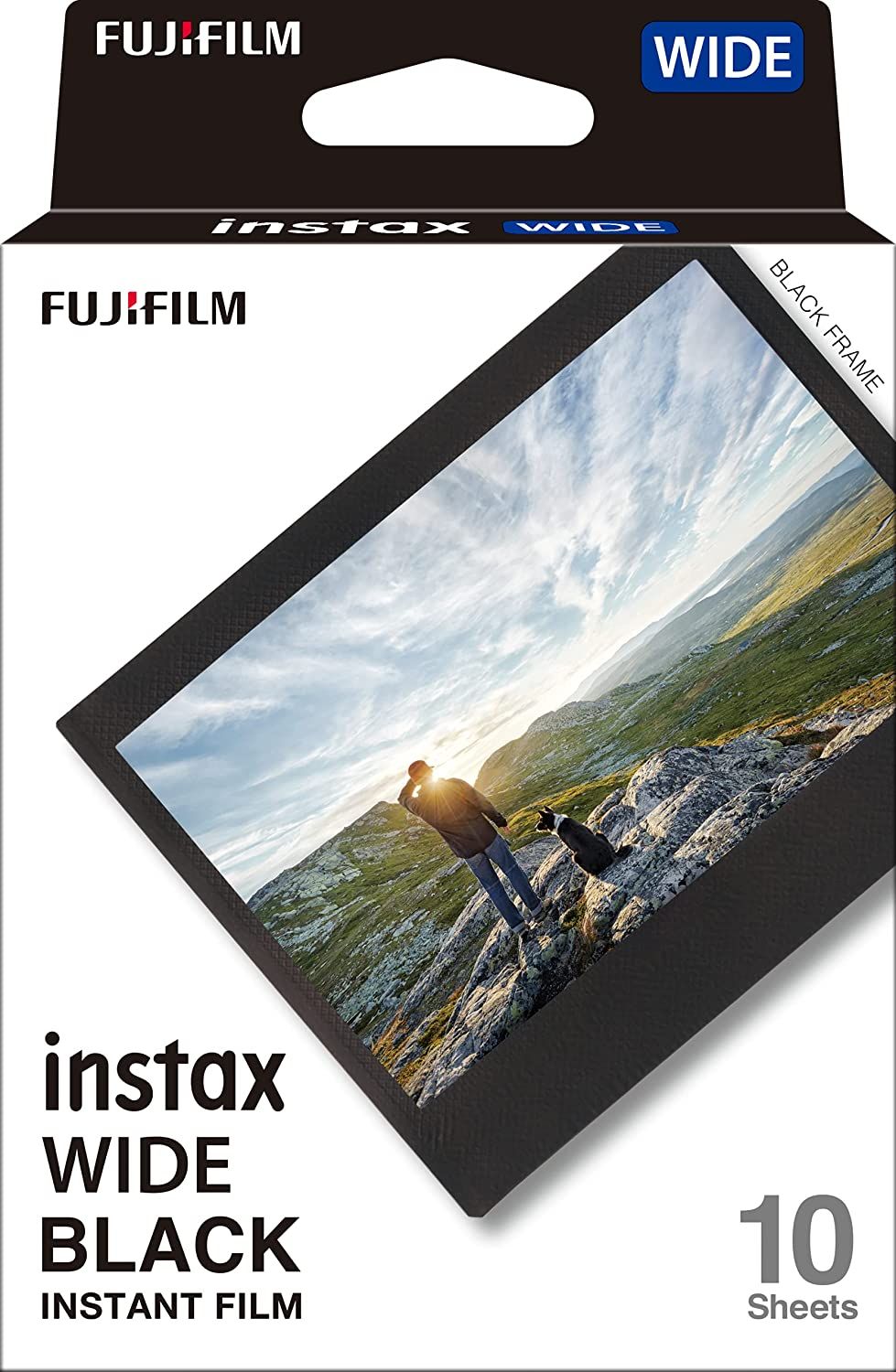 Fujifilm Instax Wide Black Frame Instant Film - Pack of 10