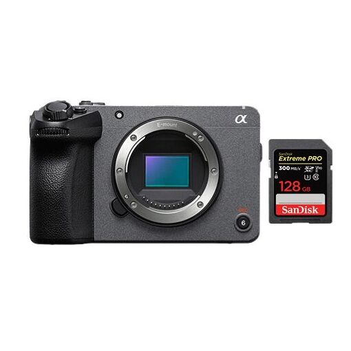Cámara de cine digital Sony FX30 + Tarjeta SanDisk 128GB Extreme Pro SDXC UHS-II U3