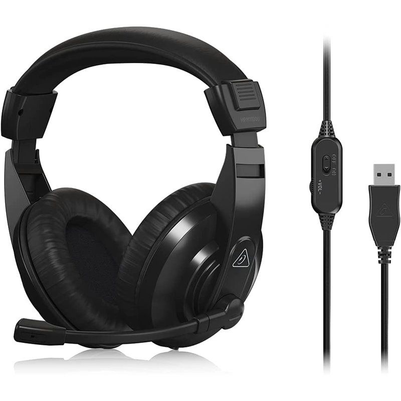 Behringer HPM1100U USB Stereo Headset Black