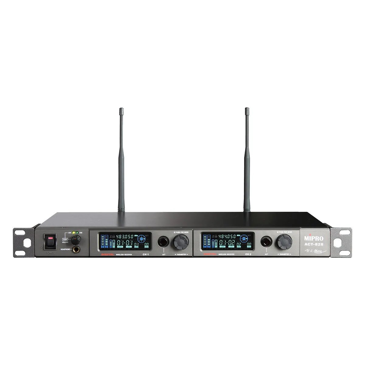 Mipro ACT 828 - Digital Wireless Receiver - 2 Channels - 72MHz Bandwidth - Integrated DSP and SCAN