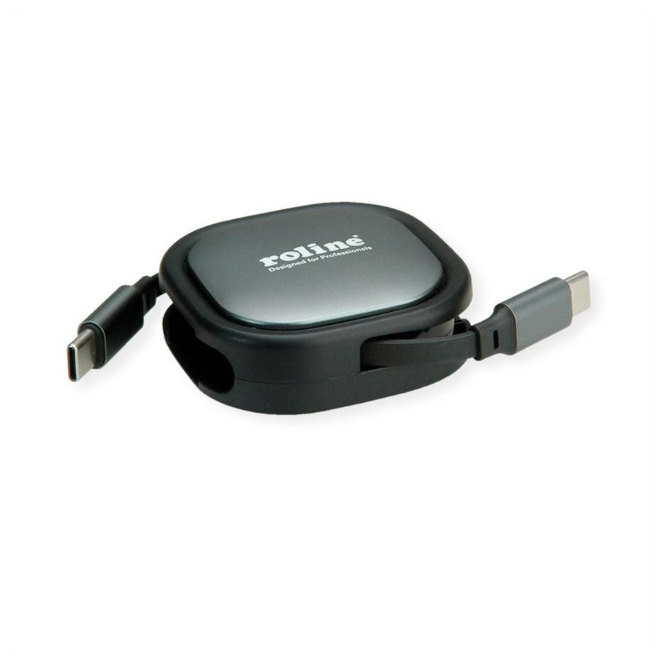 Roline USB 2.0 Cable - 1.2m, USB C to USB C, Black/Gray