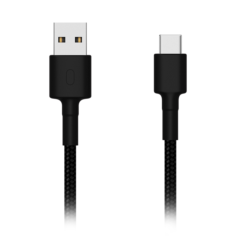 Cable Xiaomi trenzado USB Tipo C, 100 cm, Negro