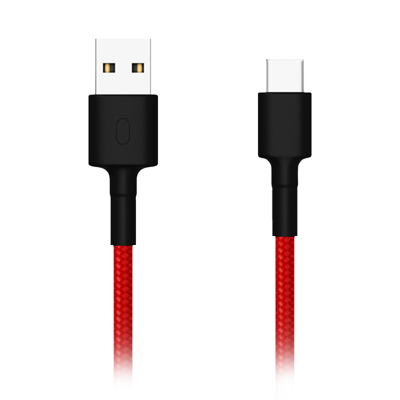 Cable Xiaomi trenzado USB Tipo C 100 cm Rojo