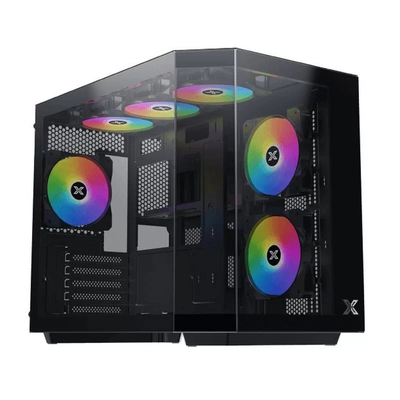 Xigmatek Pano RGB Mid-Tower E-ATX Case with Glass Panels - Black