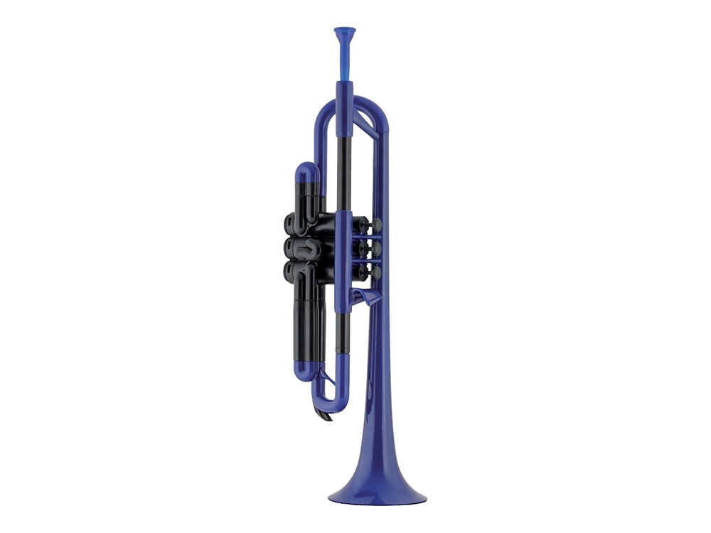 Pbone pTrumpet - Trompeta - Azul, plástico ABS con estuche