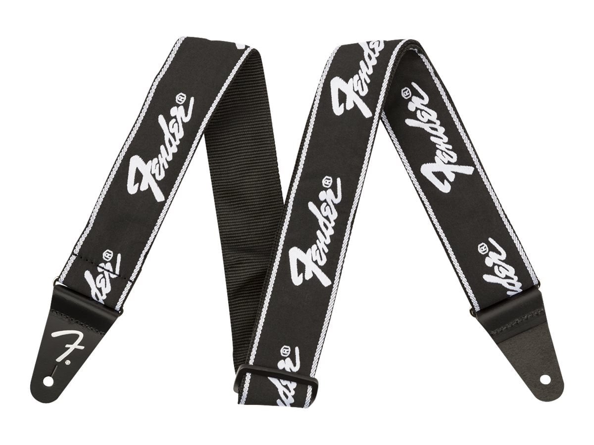 Fender Guitar Strap - Running Logo Black