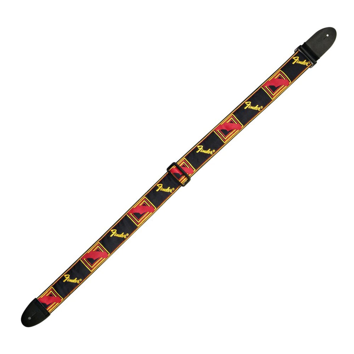 Fender Guitar Strap - Black, Yellow, and Red