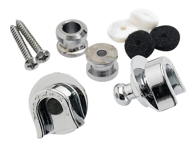Bloques de correa Fender Seguridad (Acero Chrome, pack de 2)