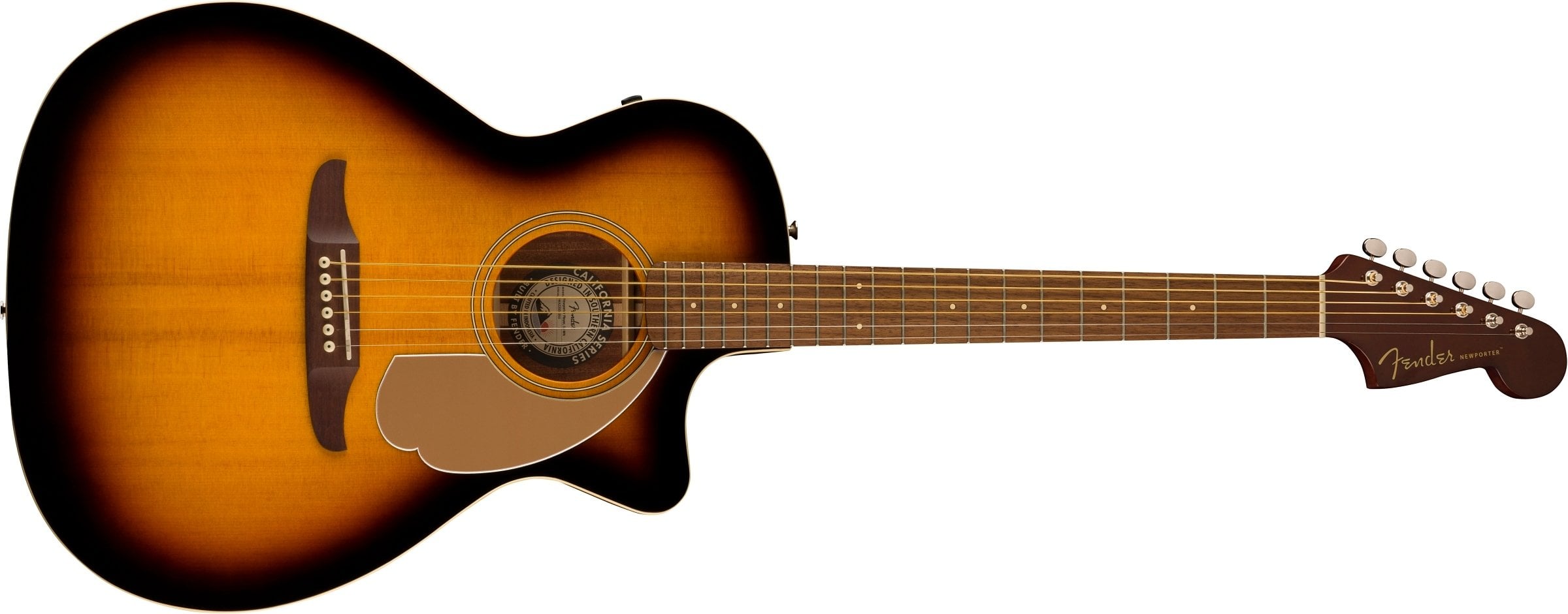 Fender California Series Newporter Player Acoustic Guitar - Auditorium - Sunburst
