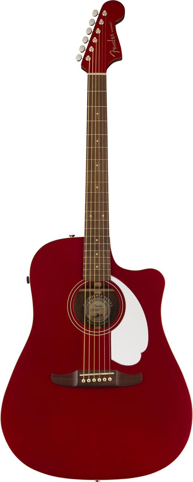 Fender Redondo Player Acoustic Guitar - Candy Apple Red