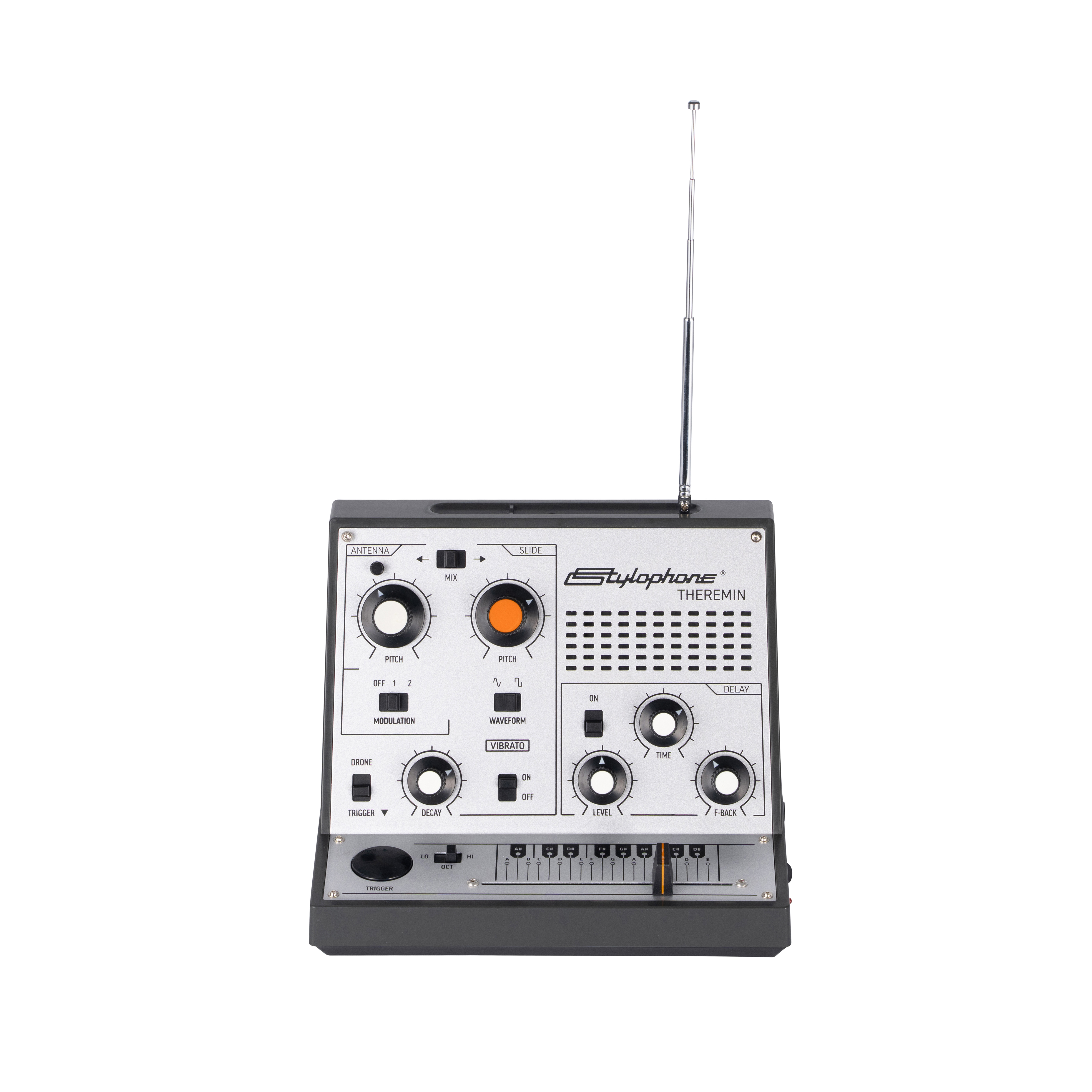 Sintetizador analógico retro portátil Dübreq Stylophone - Theremin Stylophone