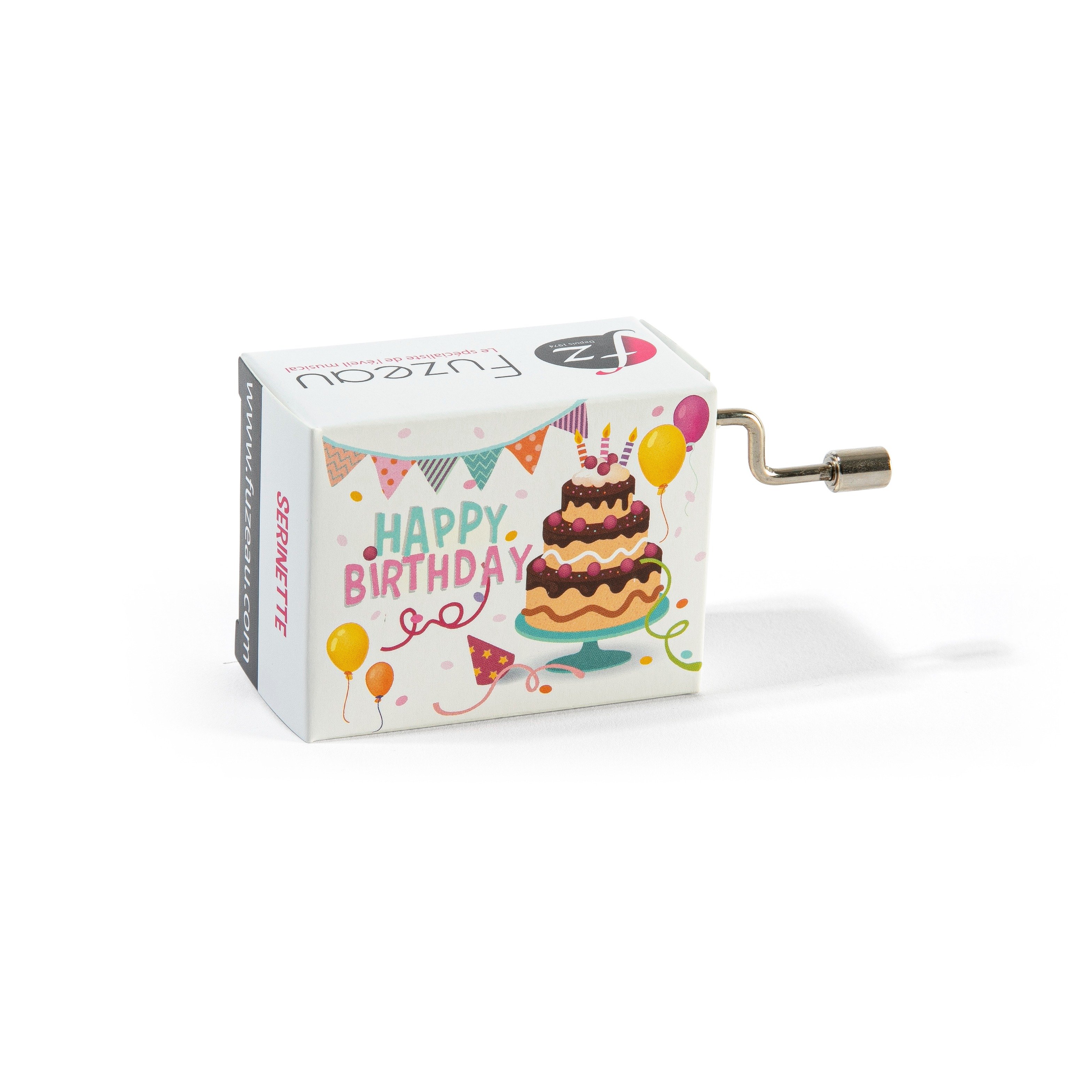 Fuzeau Music Box - Happy Birthday Wind-Up - Anniversary Melody