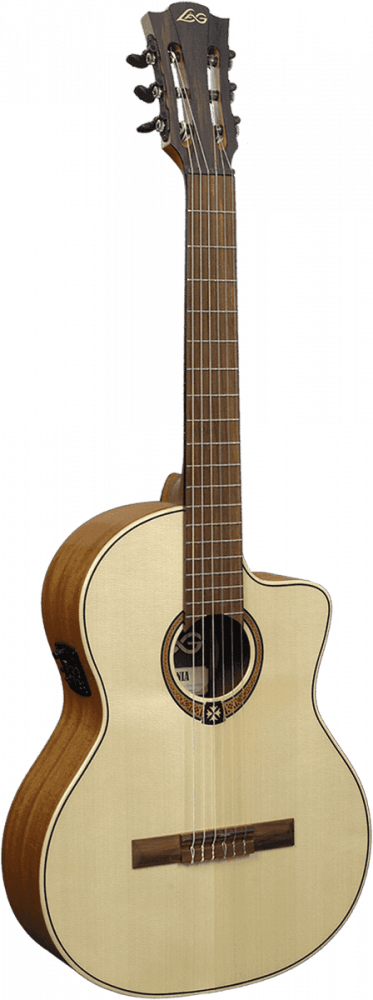 Lâg Occitania 88 Classical Electro-Acoustic Guitar - Cutaway - Natural