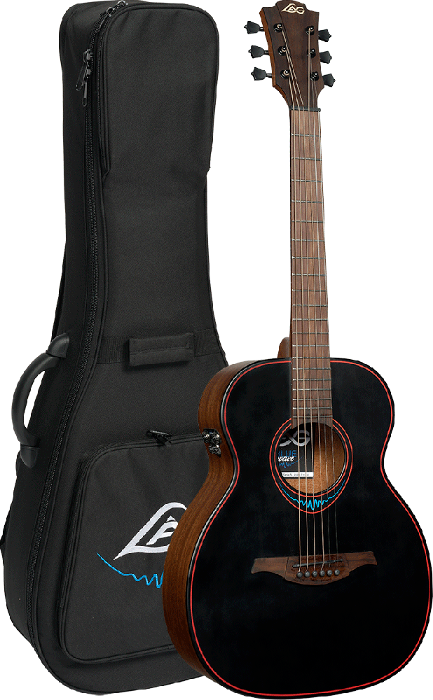 Lâg BlueWave 1 - Electroacoustic Guitar - Travel - Black