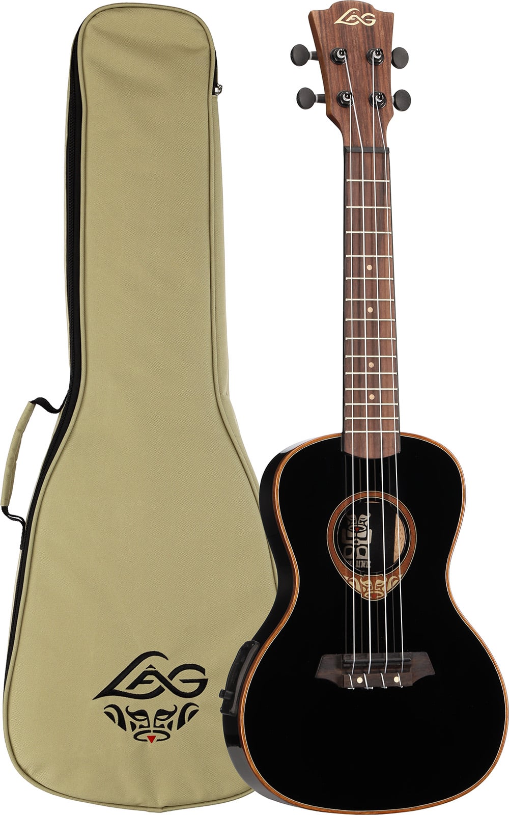 Ukulele Eléctrico Lâg Tiki Uku 118 Concert - Negro