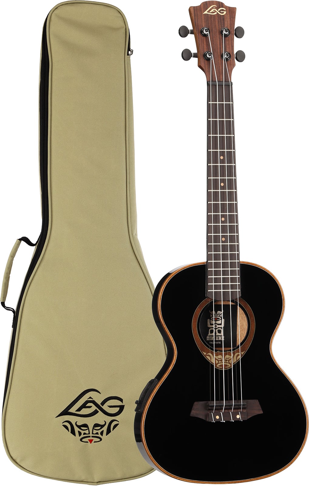 Ukulelé Eléctrico Lâg Tiki Uku 118 Tenor - Negro