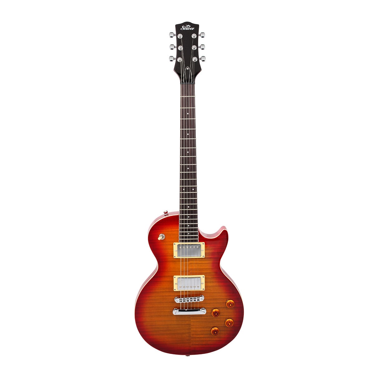 Shiver GES-110 Electric Guitar - Flame Orange