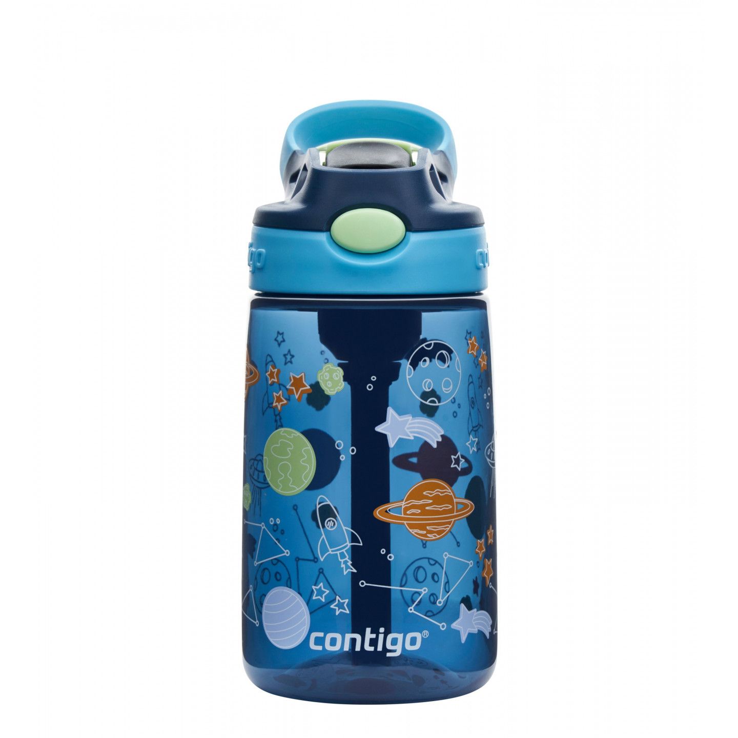 Contigo Kids' Easy Clean Water Bottle 420ml - Blueberry Cosmos