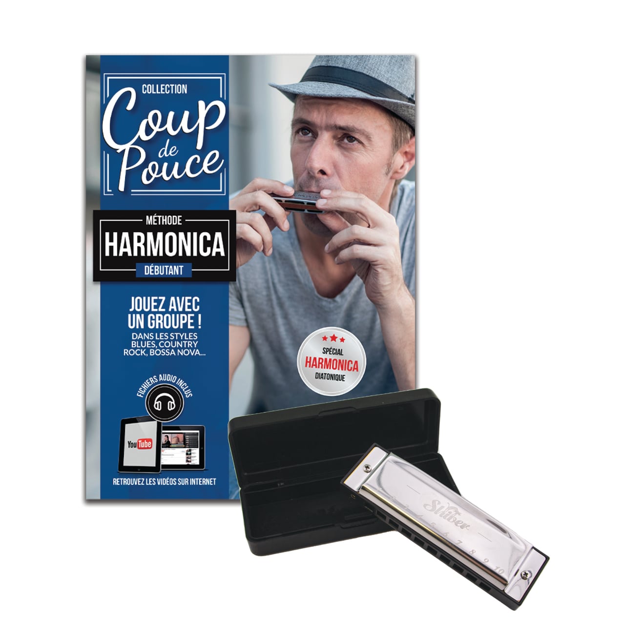 Shiver Diatonic Harmonica Pack with Learning Method - Do Major