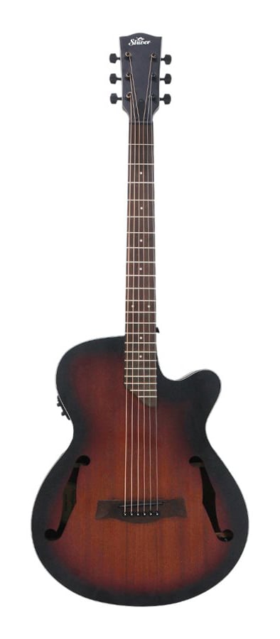 Shiver GFS-F Hole Electro-Acoustic Guitar - Tobacco - Shiver