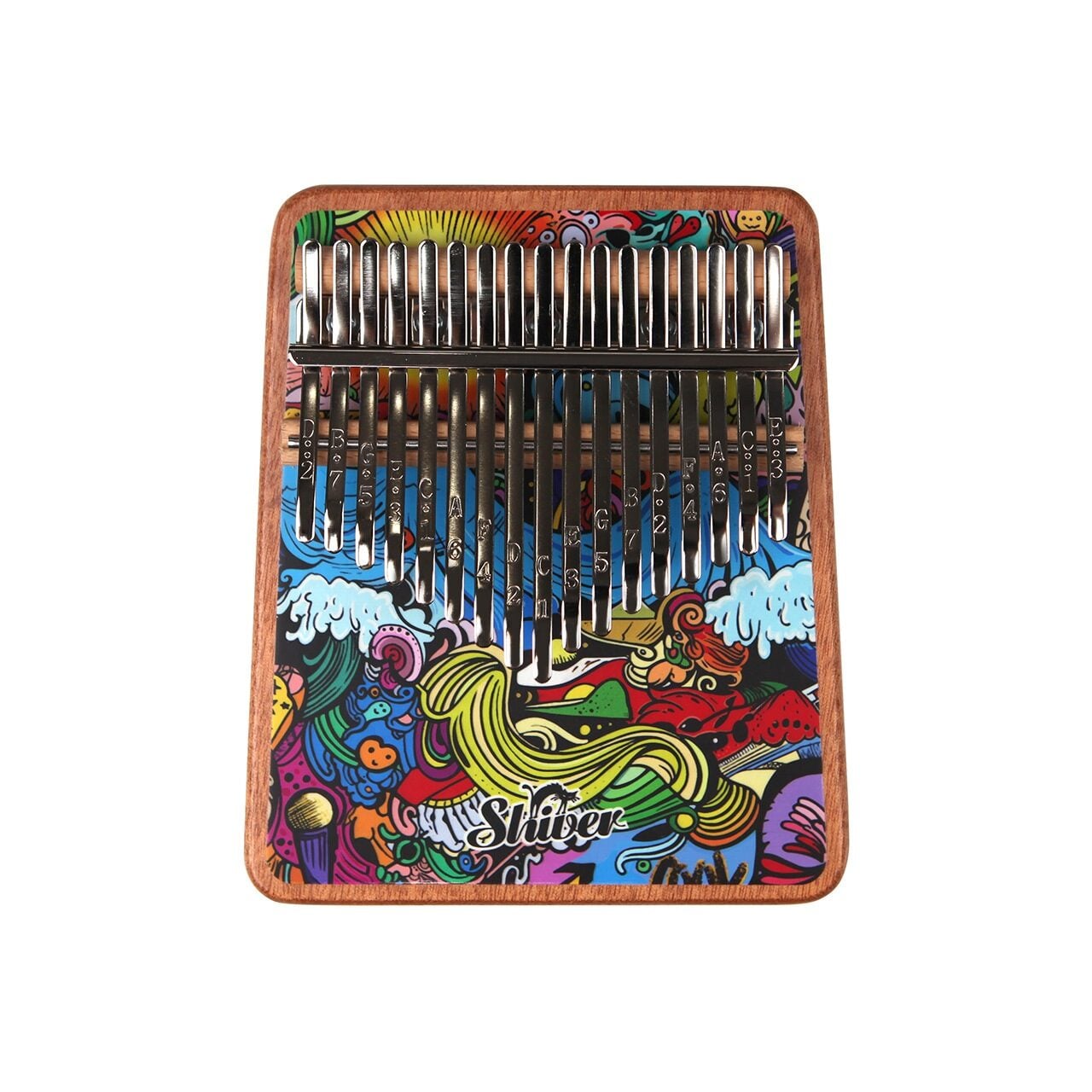 Kalimba de Arte Dibujo Shiver de 17 notas