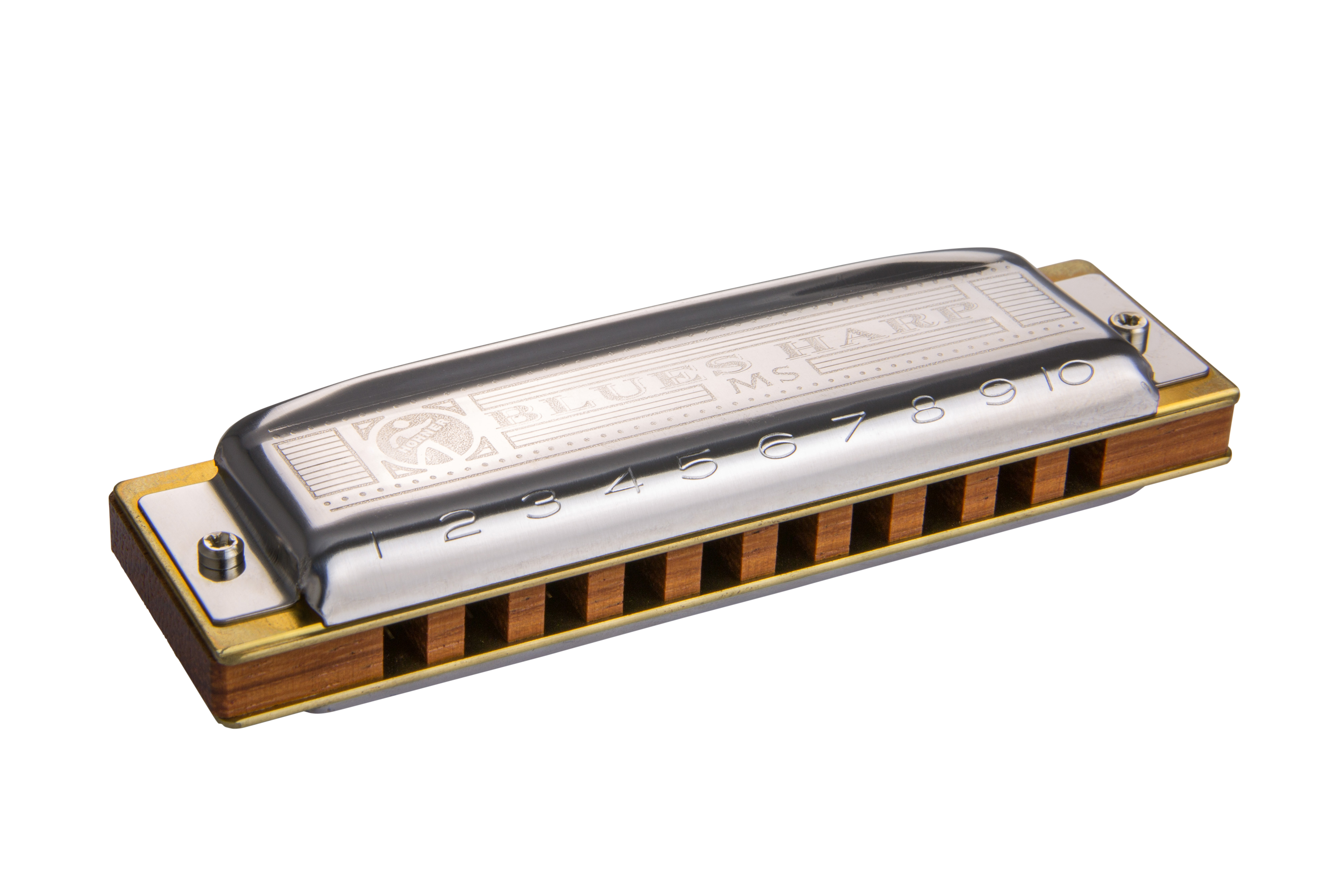 Hohner MS Series Blues Harp - Diatonic Harmonica - Key of A - 10 Holes