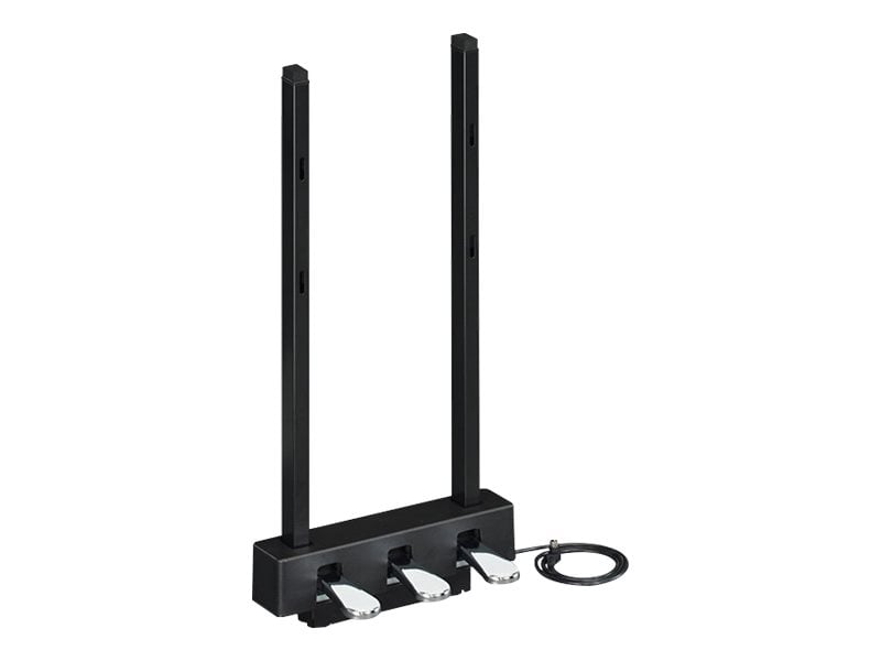 Pedalier Yamaha P125/P515, 3 pedales, negro