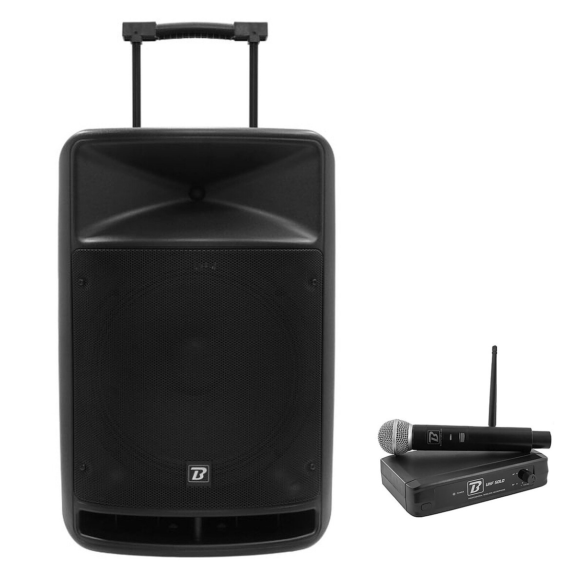 Sistema de sonido portátil BoomTone DJ TravelSound 15-VHF + UHF Solo F1