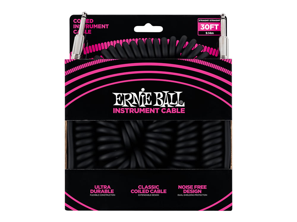 Ernie Ball Twisted Jack Cable - Black - 9m