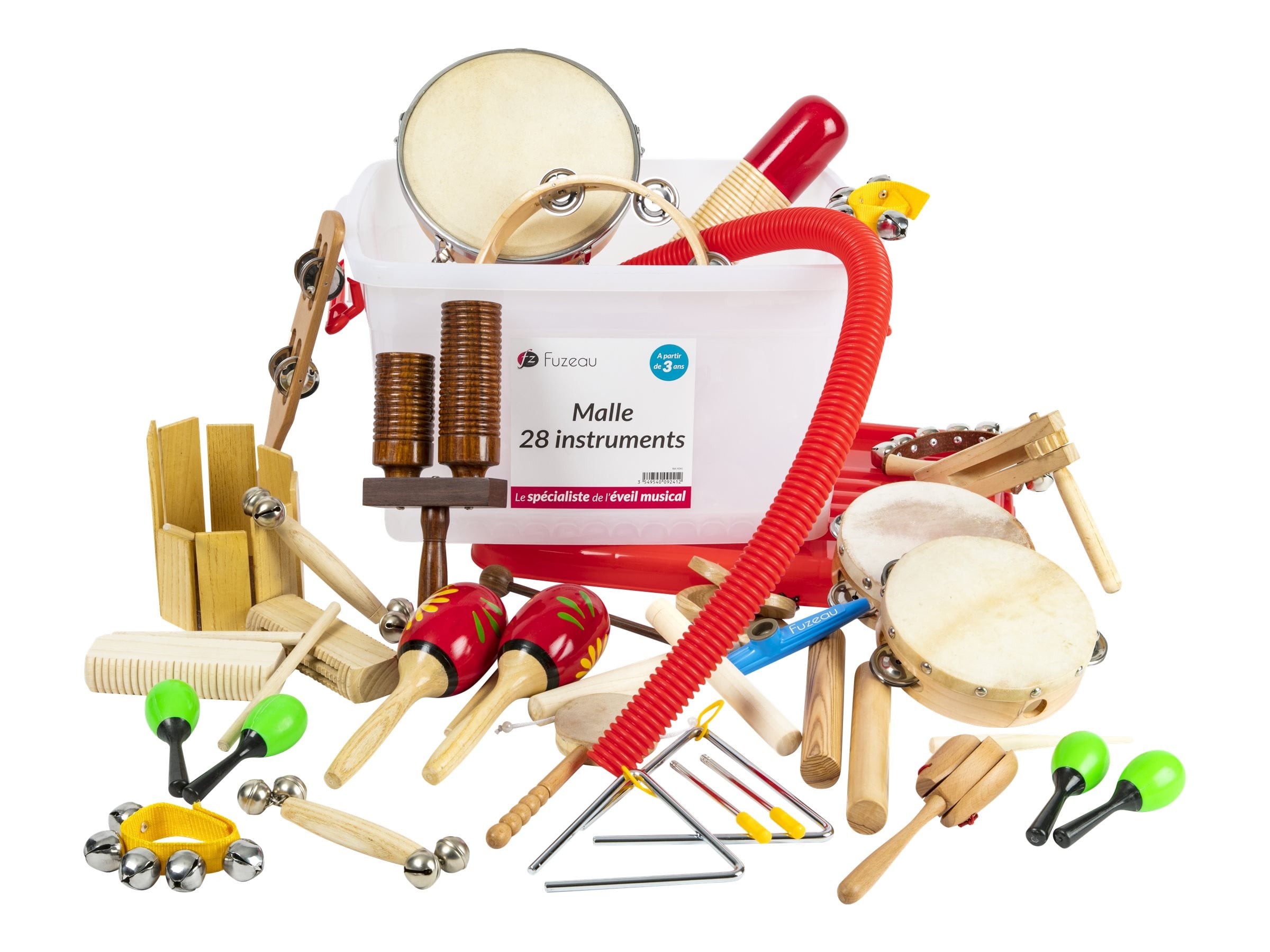 Maleta Fuzeau - Juego de 28 instrumentos musicales