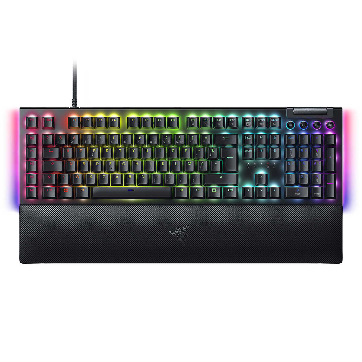 Teclado gaming Razer BlackWidow V4 con interruptores verdes táctiles