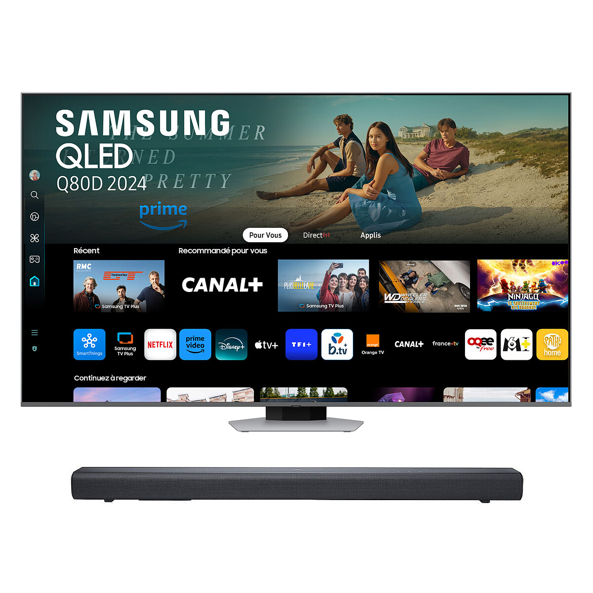 Samsung QLED TV Q65Q80D + JBL Soundbar SB510