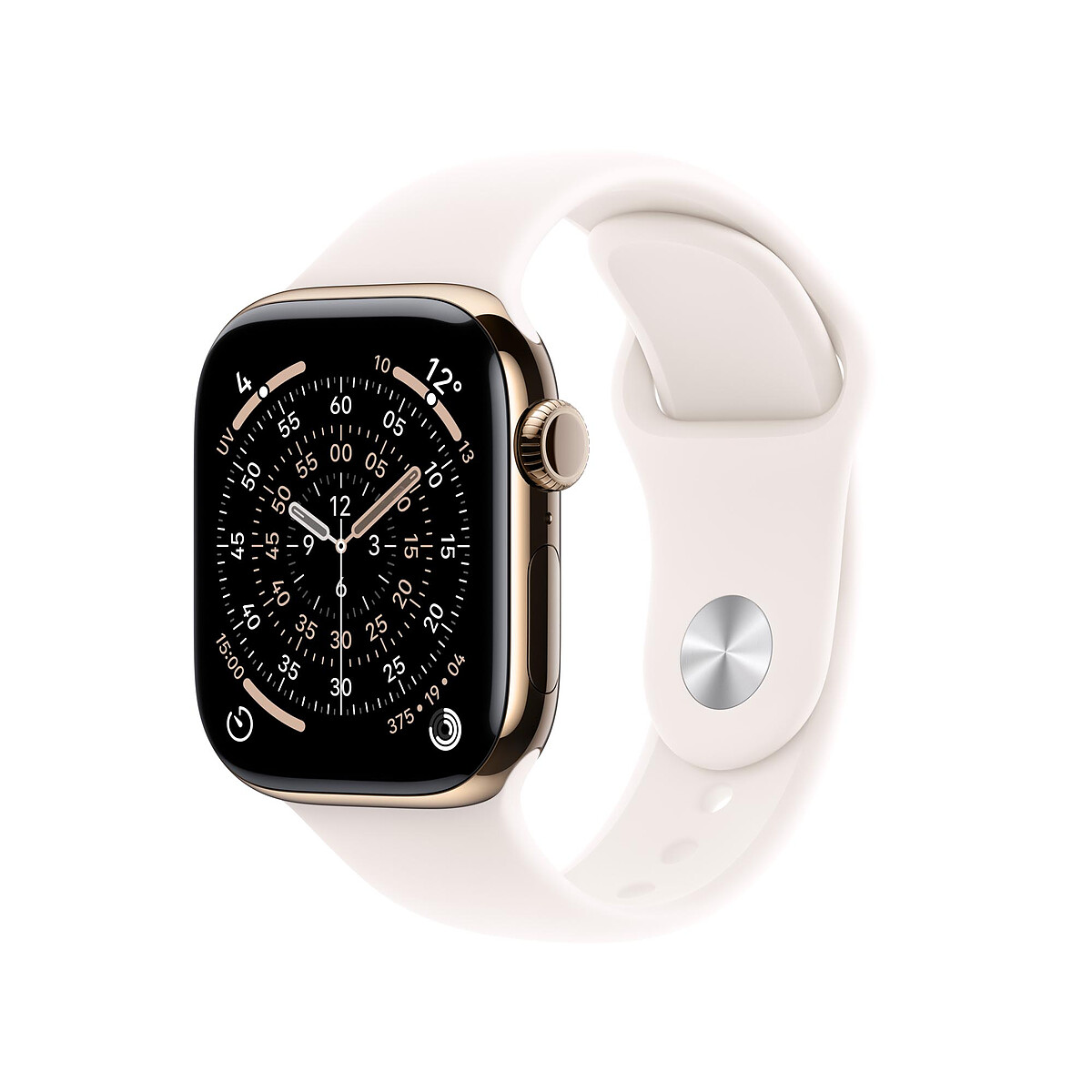 Apple Watch Series 11 GPS + Cellular 46mm Titanium Case with Rose Gold Sport Loop (S/M)