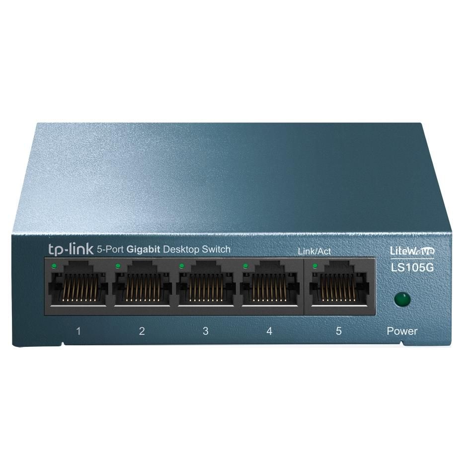 Conmutador Ethernet TP-Link LS105G (Gigabit 10/100/1000) Azul